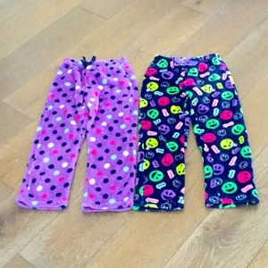 2 pack fuzzy pajama pants